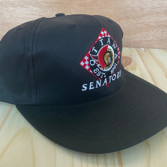Vintage 1990's Ottawa Senators Snapback Hat NHL - Picture 2 of 5
